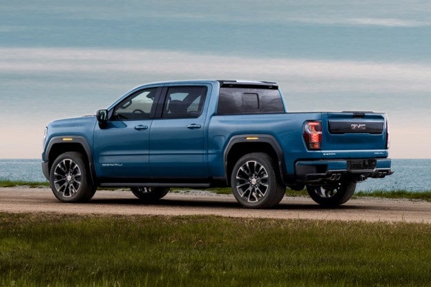 2027 GMC Sierra 1500 showcasing its innovative design and features as the first truck built with new technology.